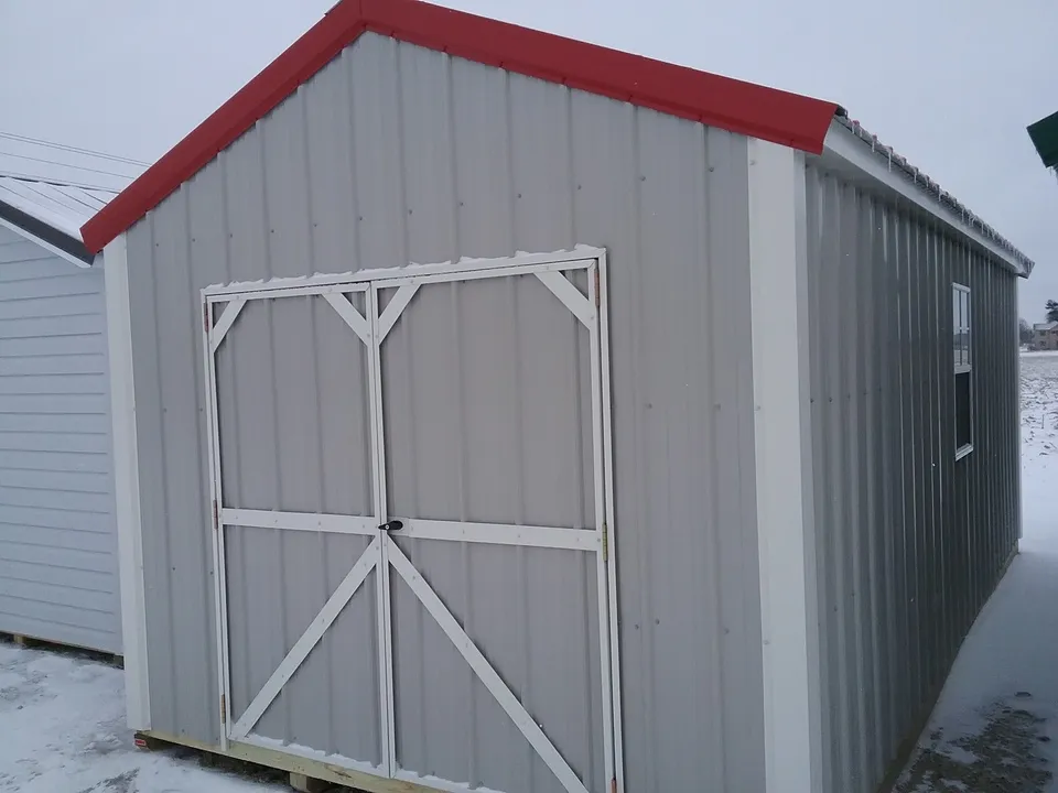 Metal garden shed