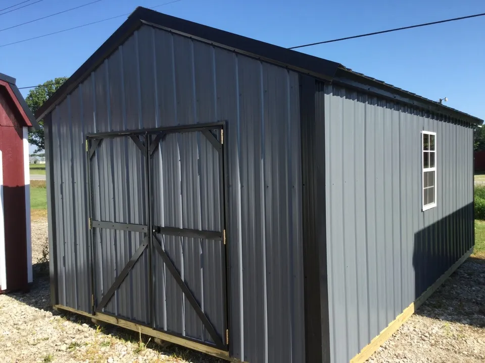 Metal garden shed