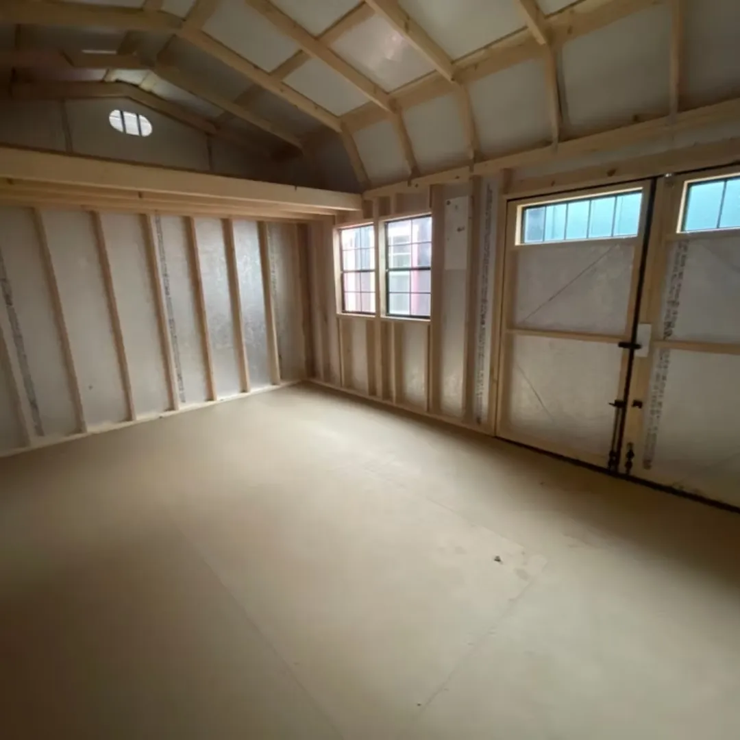 Hi-wall barn interior