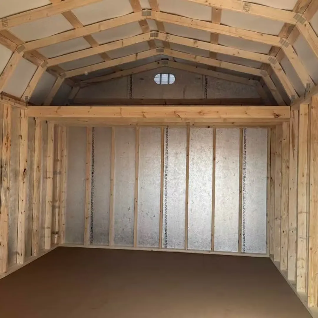 Hi-wall barn interior