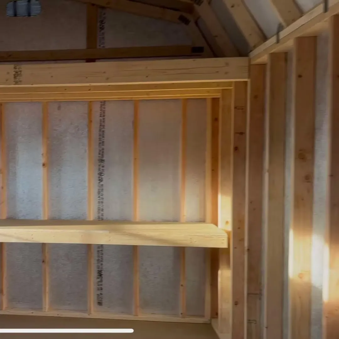 hi-wall barn interior