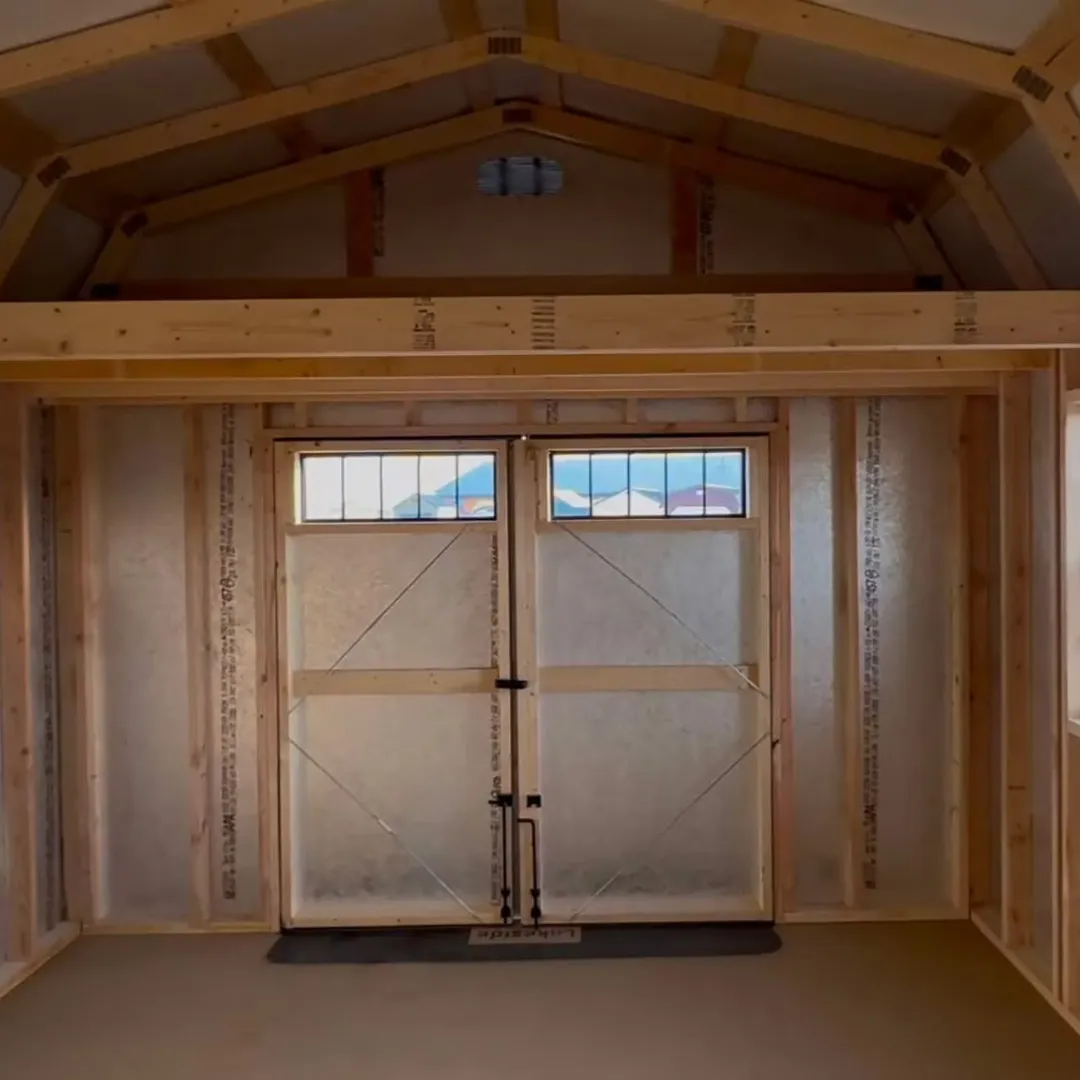 Hi-wall barn interior
