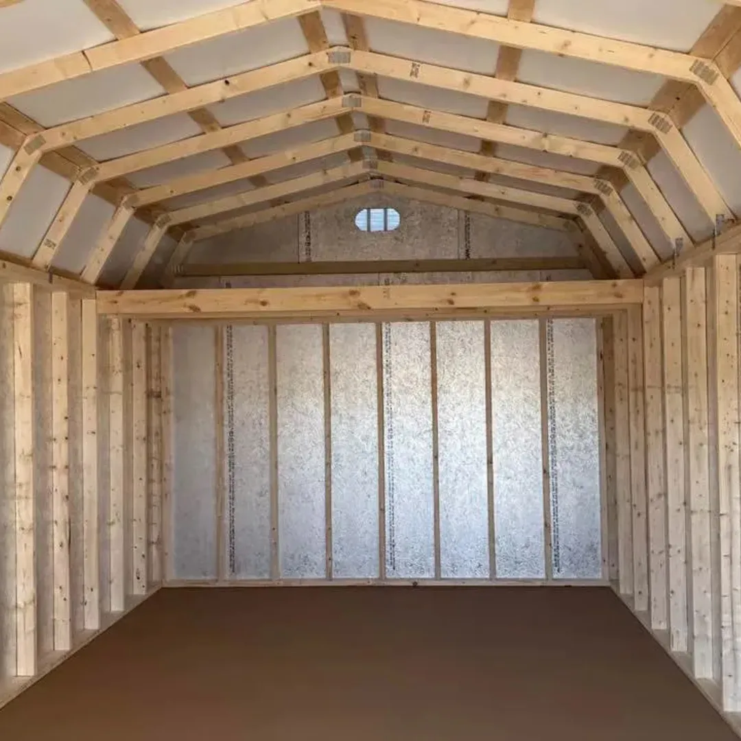 hi-wall barn interior