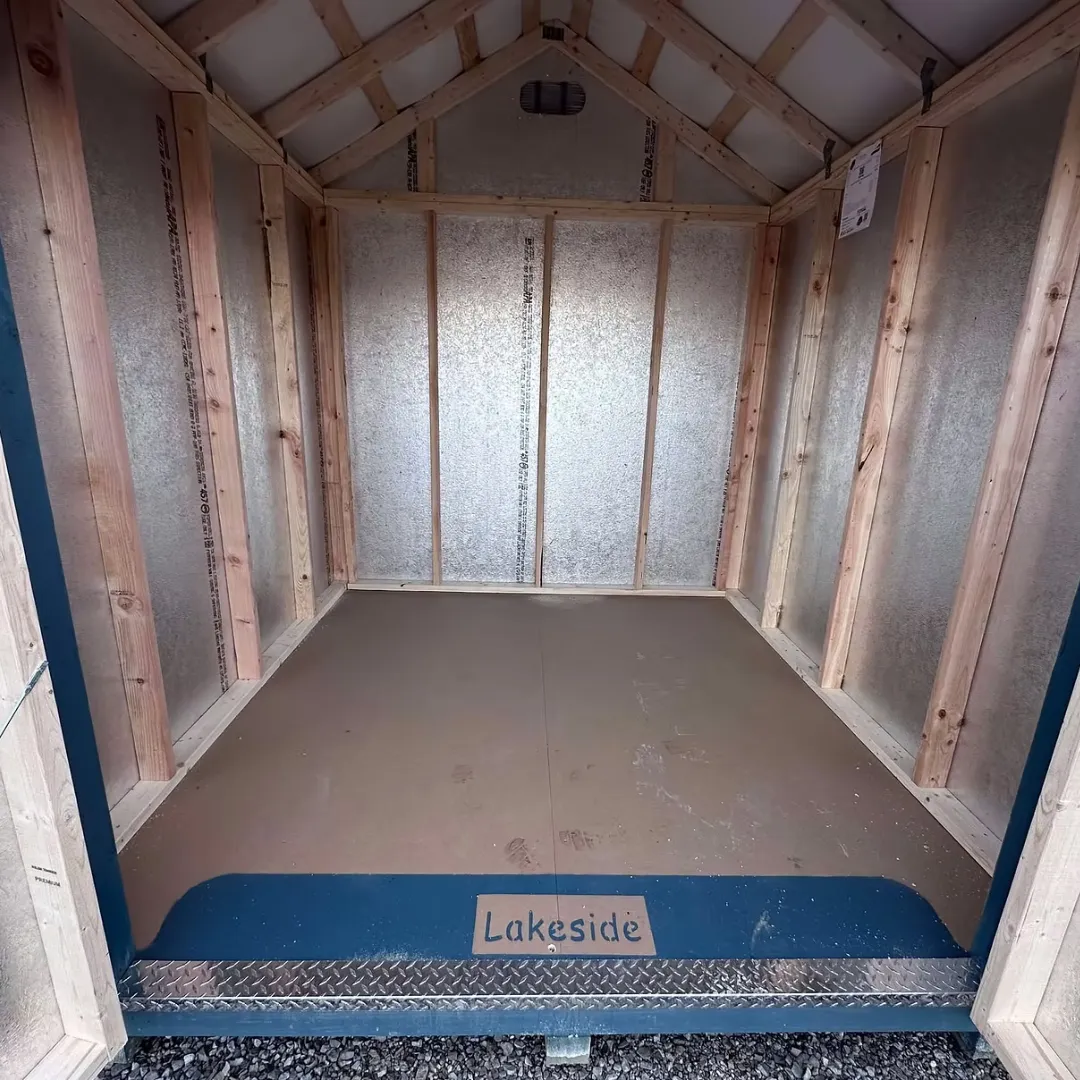 Garden shed interior