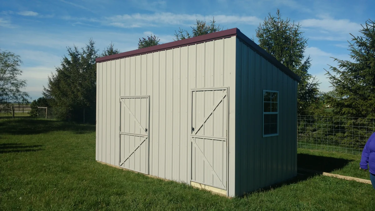 Metal Sided Modern Shed