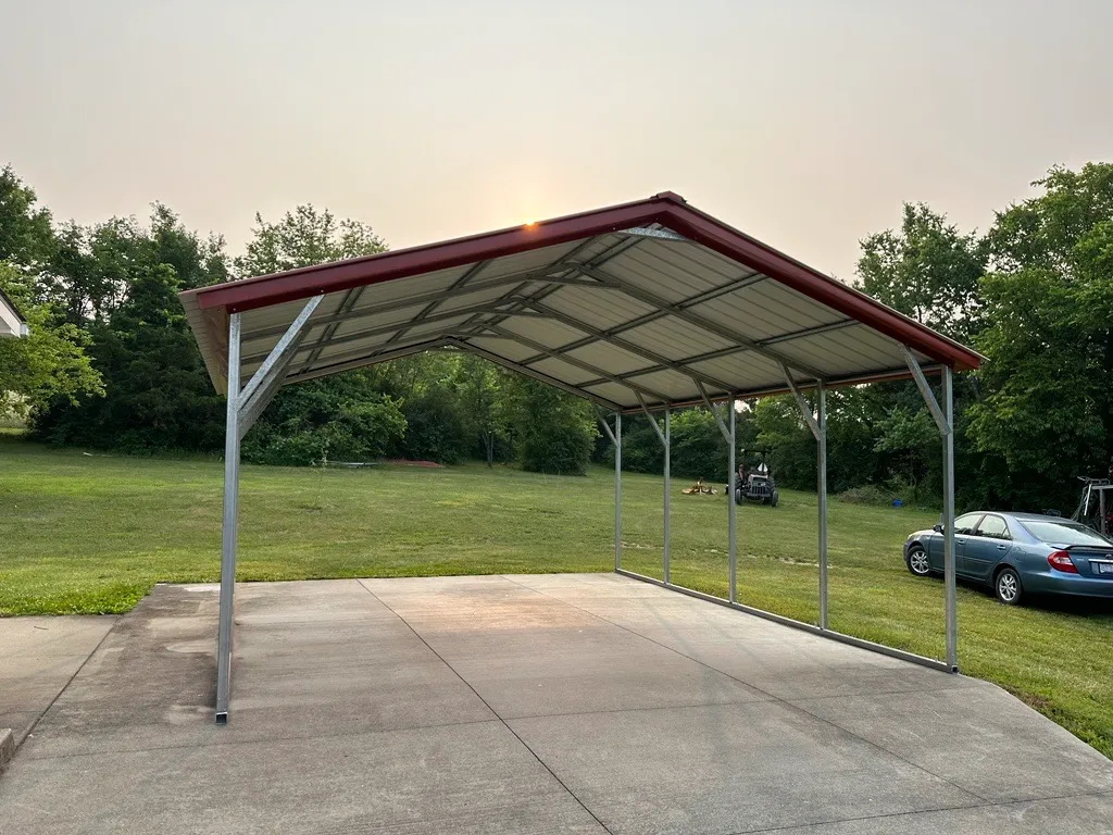 Steel A-Frame Carport