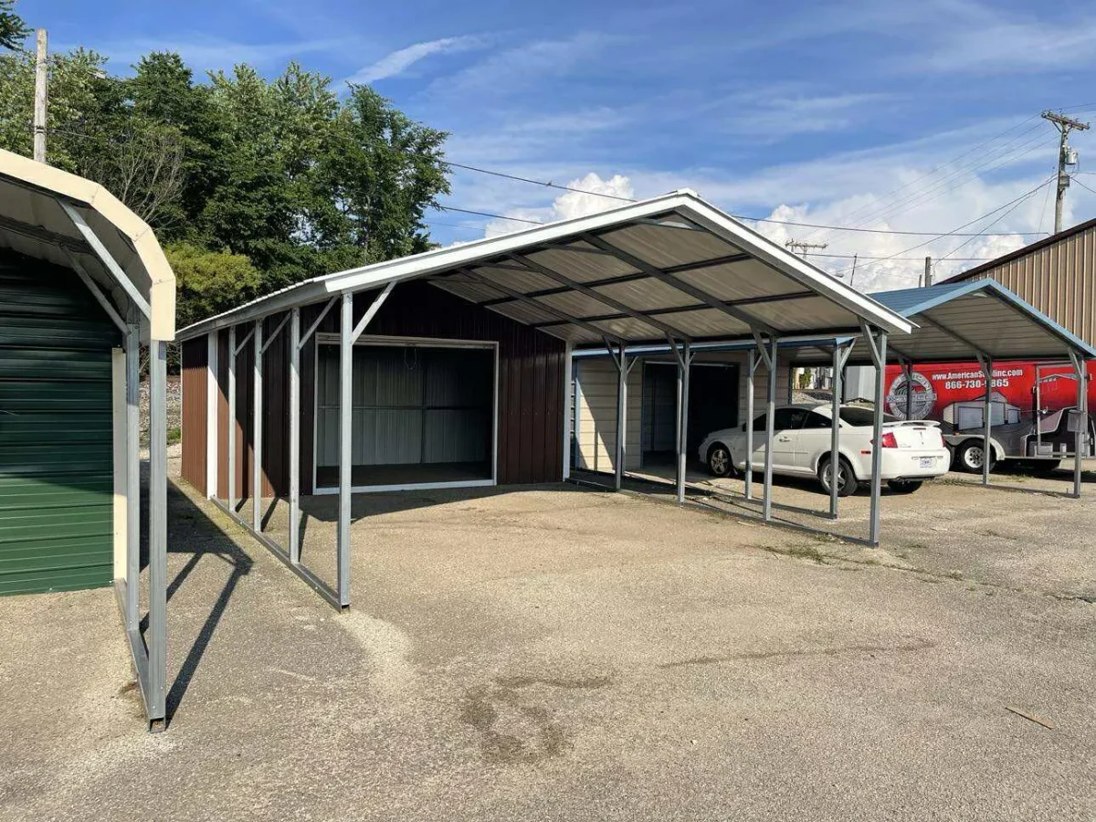 Steel A-Frame Vertical Roof Utility Barn