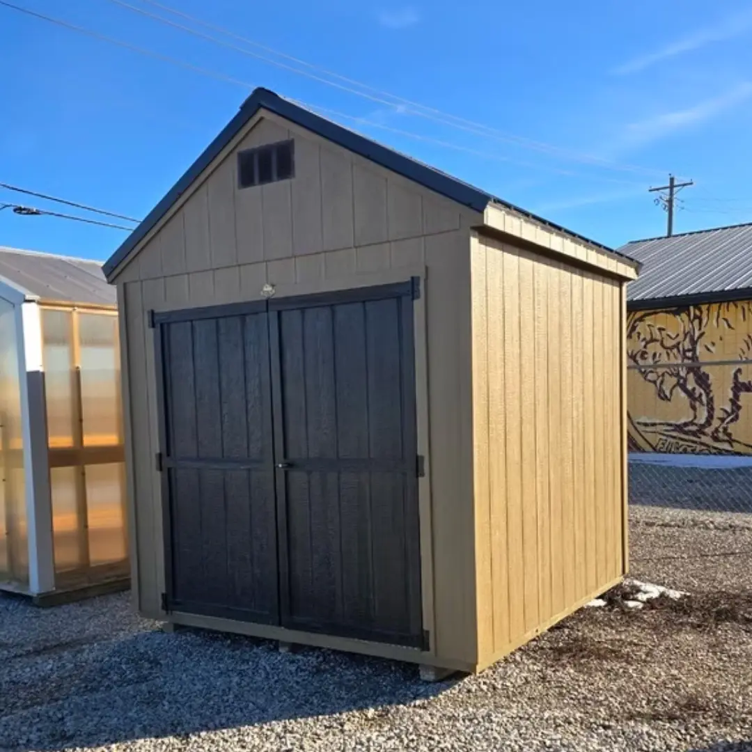 Standard garden shed exterior