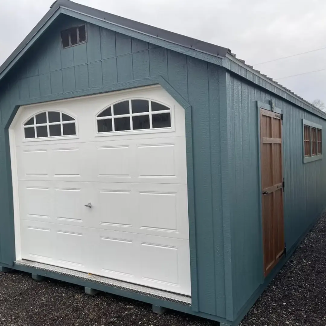Garden shed garage exterior