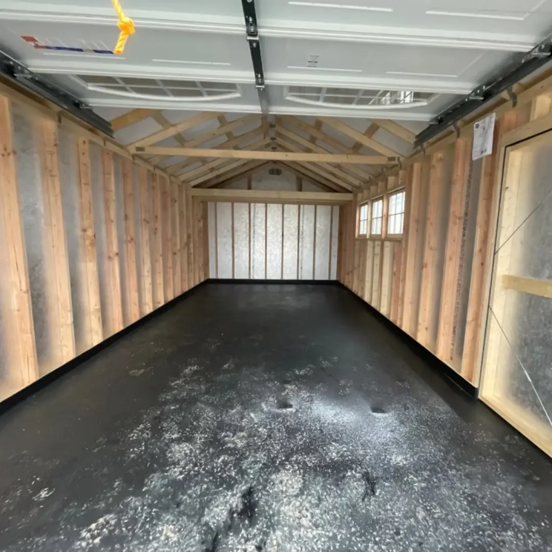 Garden shed garage interior