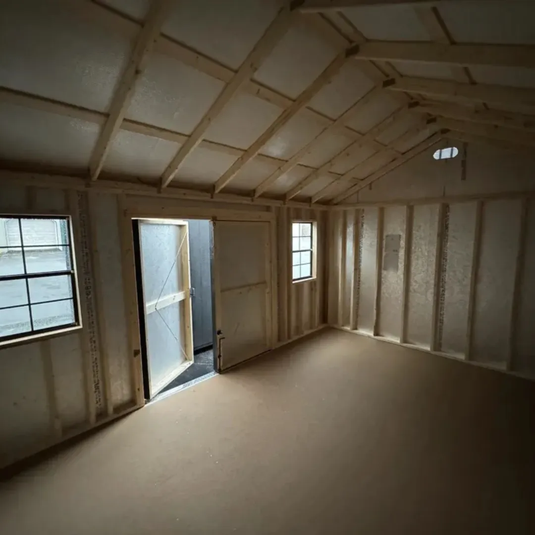 Garden shed interior