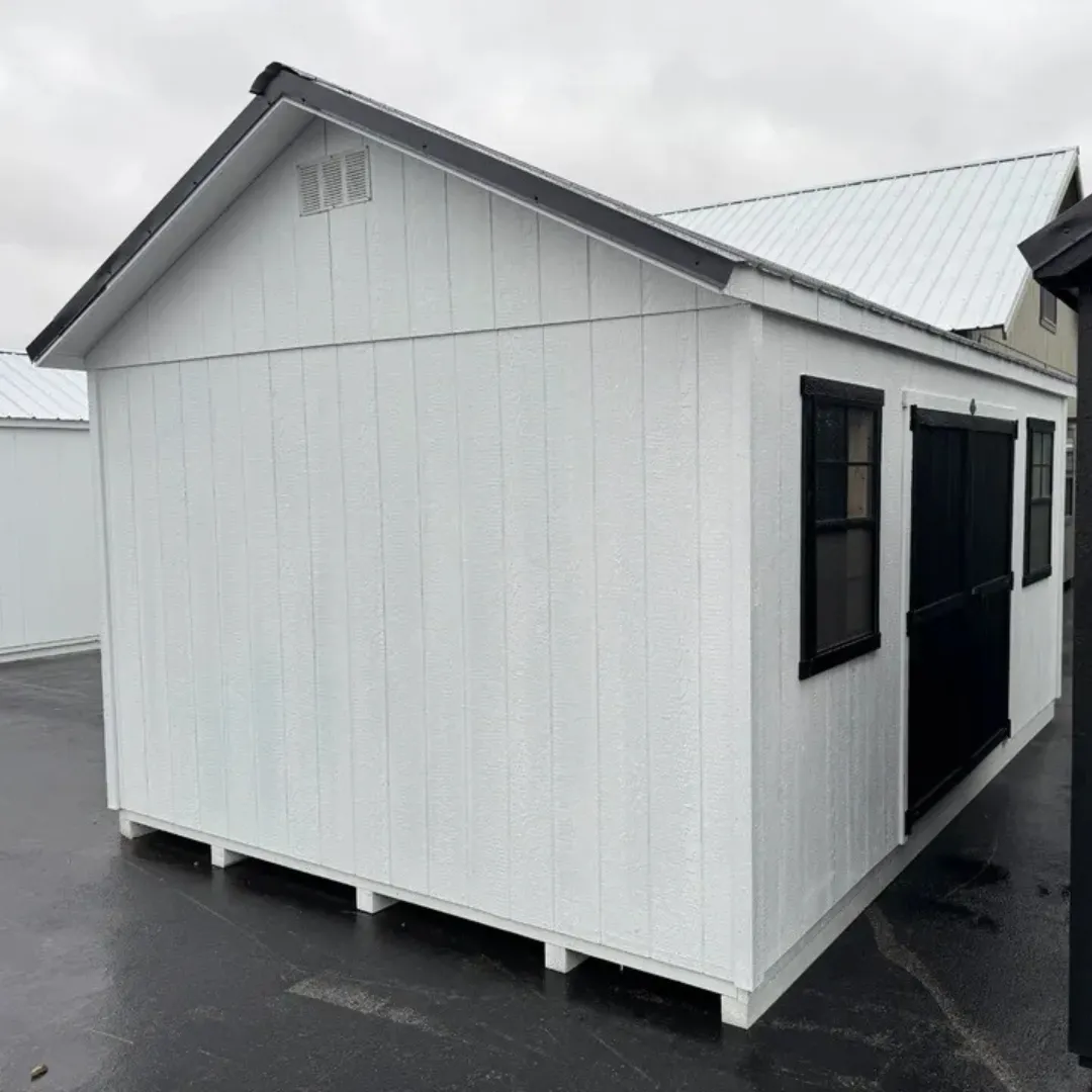 Premier garden shed exterior end