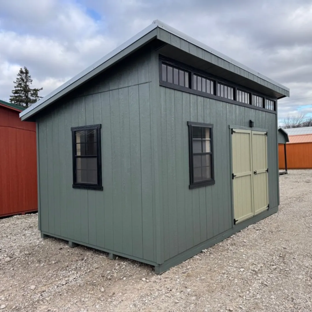 Modern shed exterior