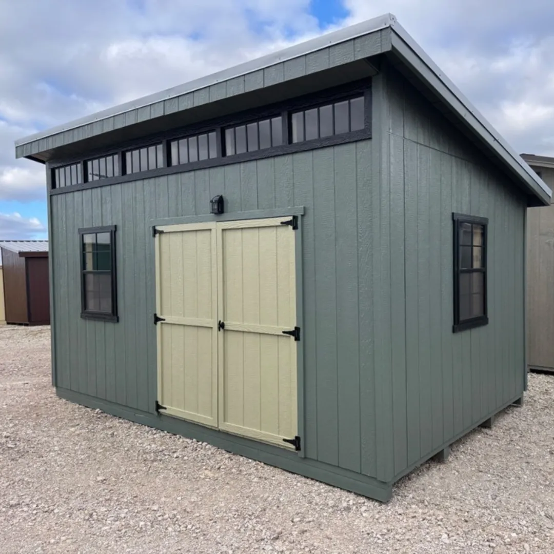 Modern shed exterior
