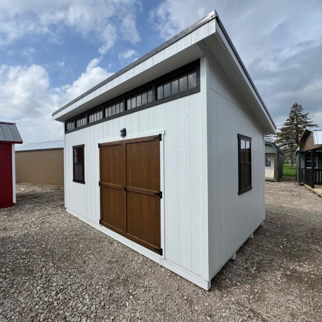 Modern shed exterior