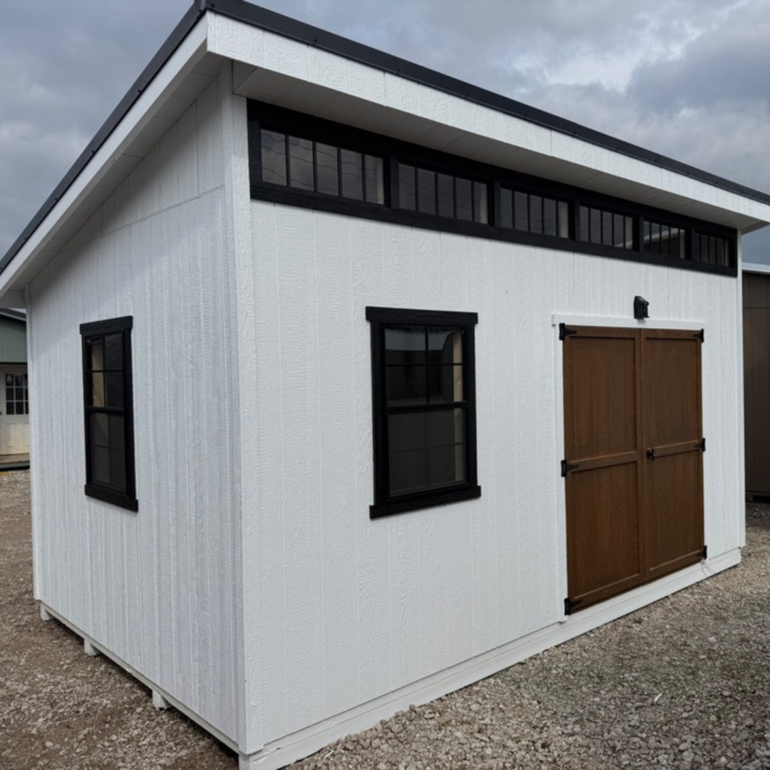 Modern shed exterior